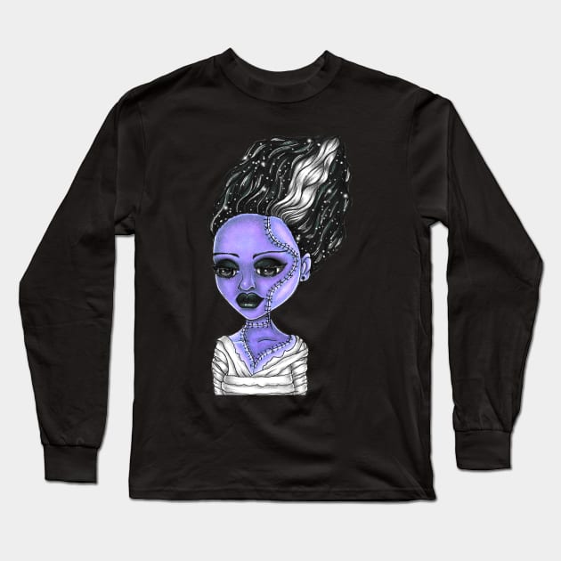 Frankenstein bride Long Sleeve T-Shirt by DrawingsInBloom